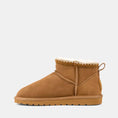 Load image into Gallery viewer, HUSH PUPPIES FUZZY CHESTNUT SUEDE - Women slippers - Collective Shoes 
