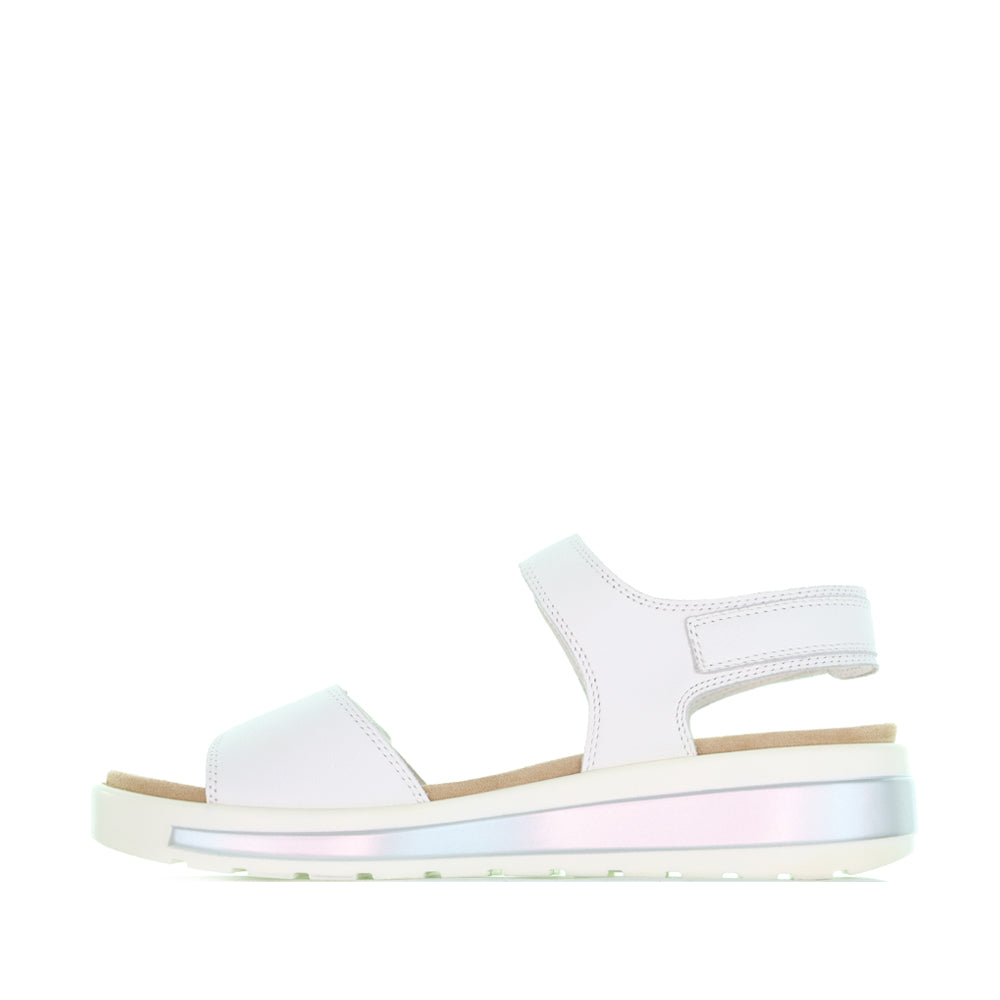 ZIERA GEELEY WHITE SILVER - Women Sandals - Collective Shoes 