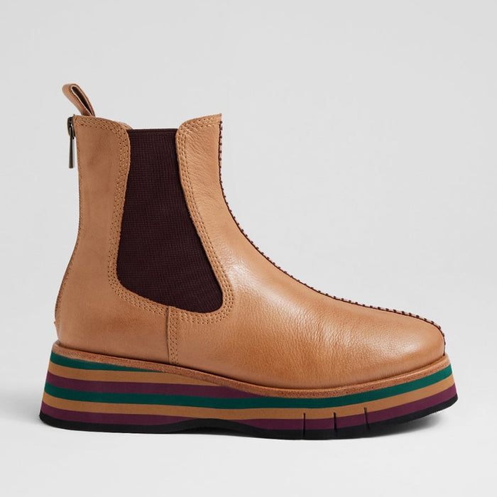 DJANGO & JULIETTE GELLIE COGNAC - Women Boots - Collective Shoes 