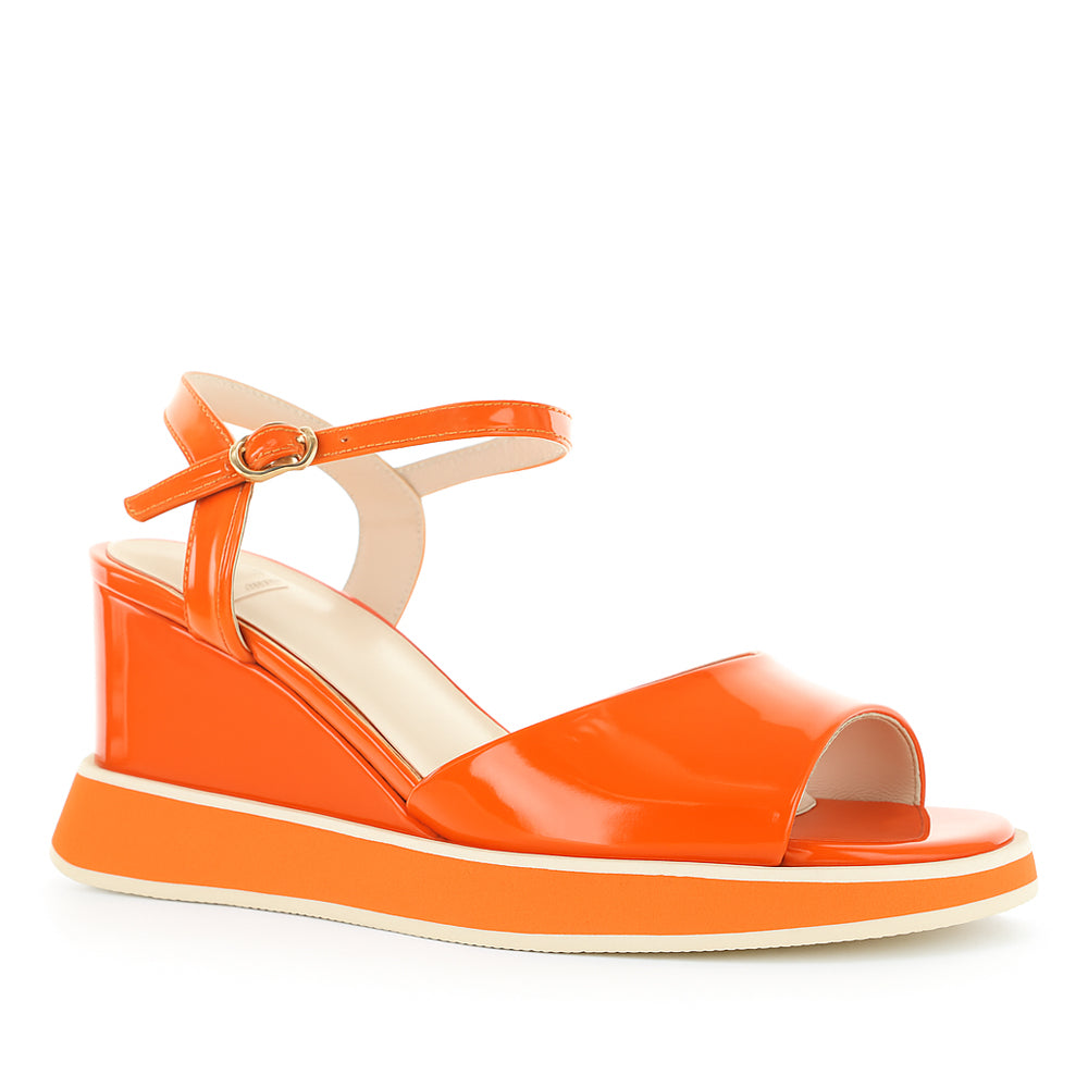 MILA RAINE GISMO ORANGE PATENT - Women Sandals - Collective Shoes 