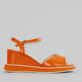 Load image into Gallery viewer, MILA RAINE GISMO ORANGE PATENT - Women Sandals - Collective Shoes 
