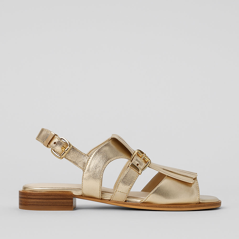 BRESLEY SAFFRON GOLD - Women Sandals - Collective Shoes 