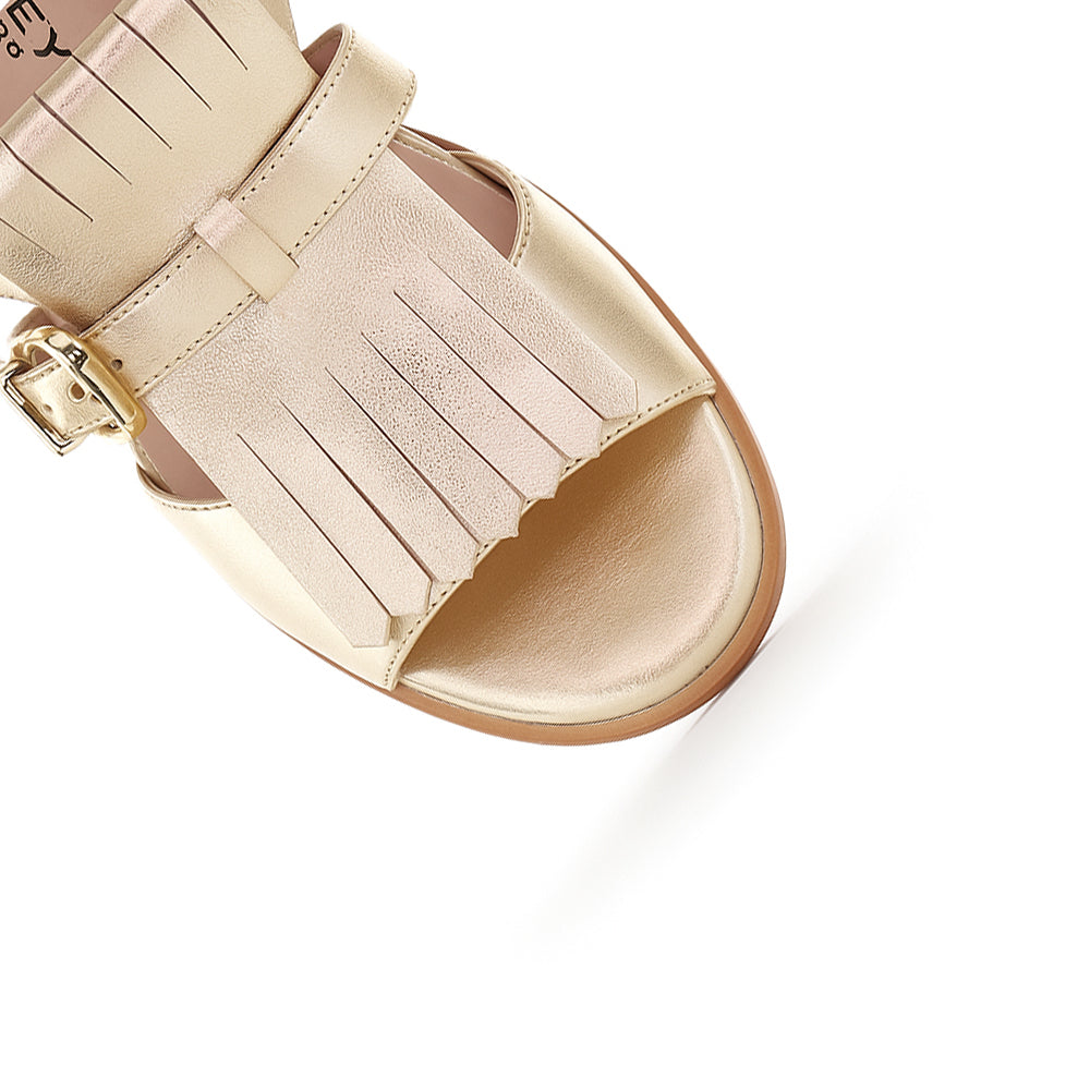 BRESLEY SAFFRON GOLD - Women Sandals - Collective Shoes 