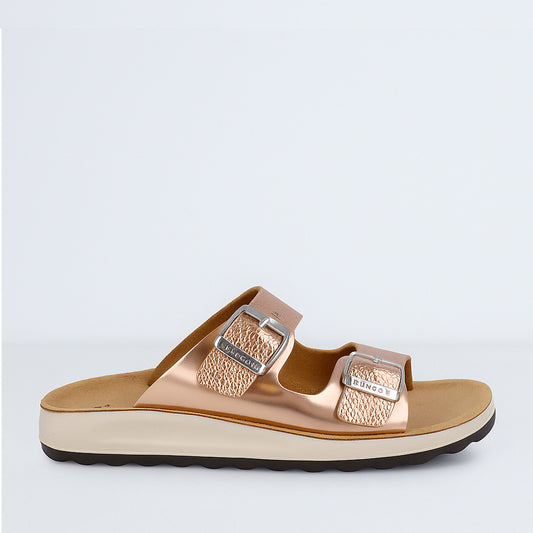 FLY FLOT 77G64 ZC DARK GOLD - Women slippers - Collective Shoes 