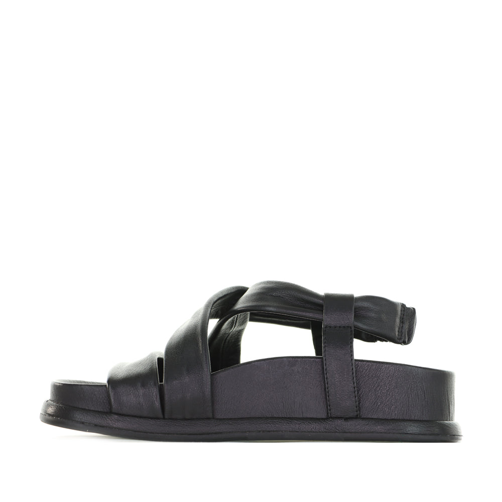 DJANGO & JULIETTE GOLISH BLACK - Women Sandals - Collective Shoes 