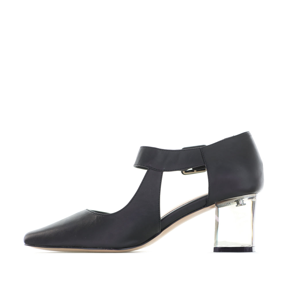 DJANGO & JULIETTE HAPPIE BLACK SATIN - Women Sandals - Collective Shoes 
