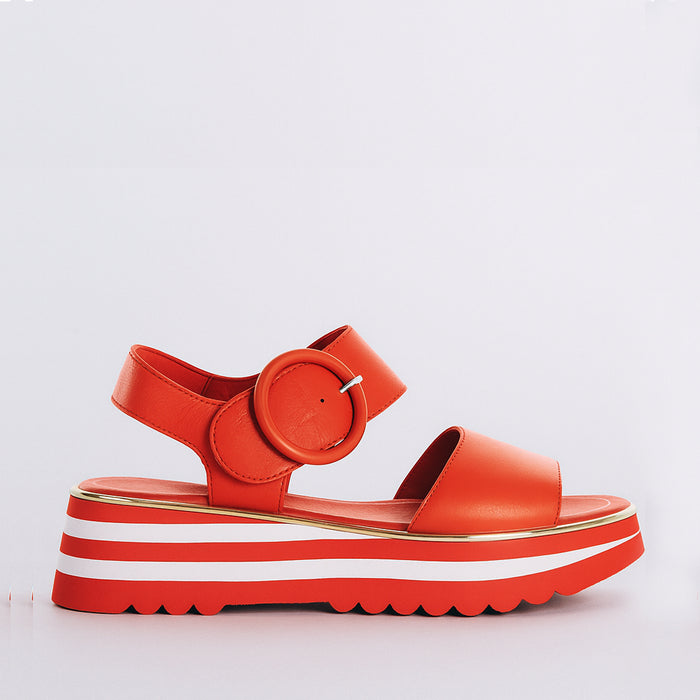 DJANGO & JULIETTE HARLOWS RED - Women Sandals - Collective Shoes 