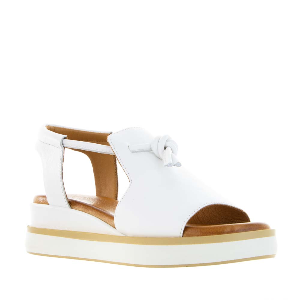 LESANSA HIDE WHITE - Women Sandals - Collective Shoes 