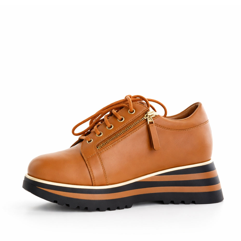ALFIE & EVIE HOSTING TAN BLACK STRIPE - Women sneakers - Collective Shoes 