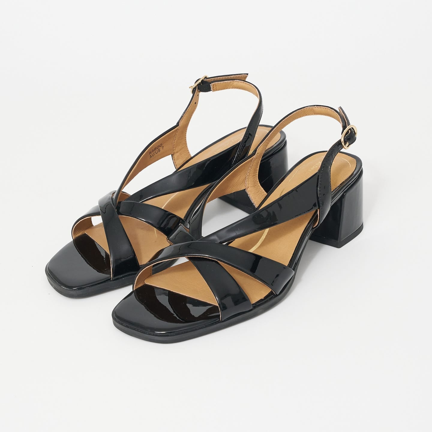 HUSH PUPPIES KABOO BLACK PATENT - Women Sandals - Collective Shoes 