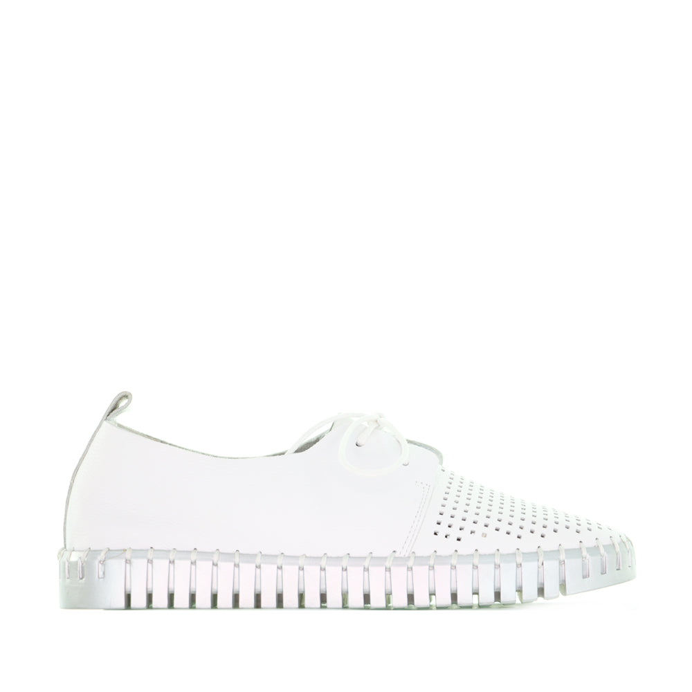 DJANGO & JULIETTE HUSTON WHITE SILVER - Women Sneakers - Collective Shoes 