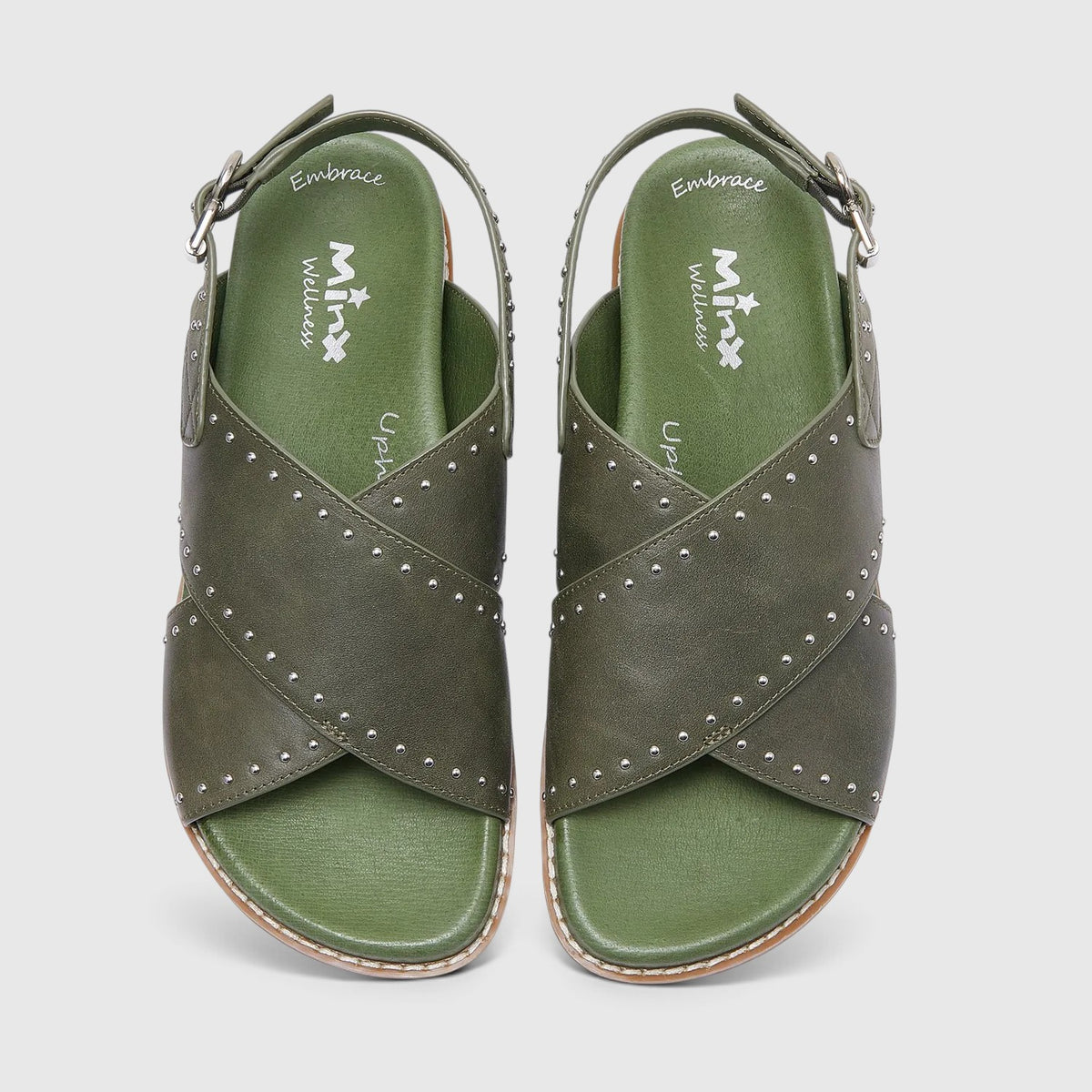 MINX THRIVE KHAKI SILVER - Women Sandals - Collective Shoes 