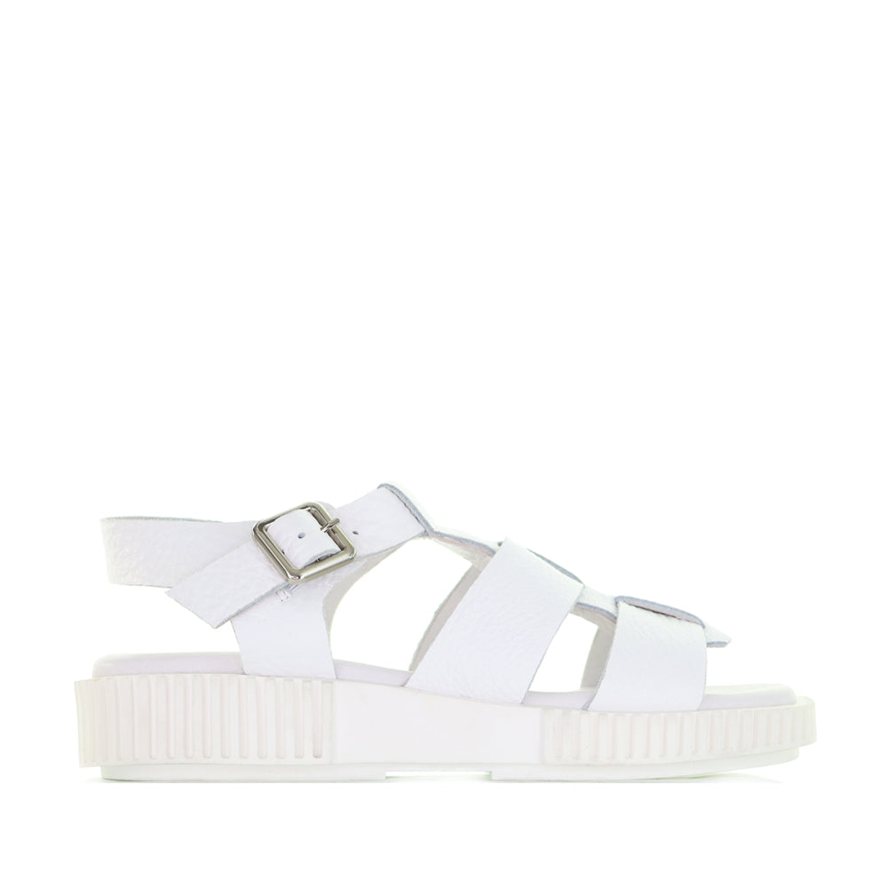 DJANGO & JULIETTE ITALA WHITE - Women Sandals - Collective Shoes 