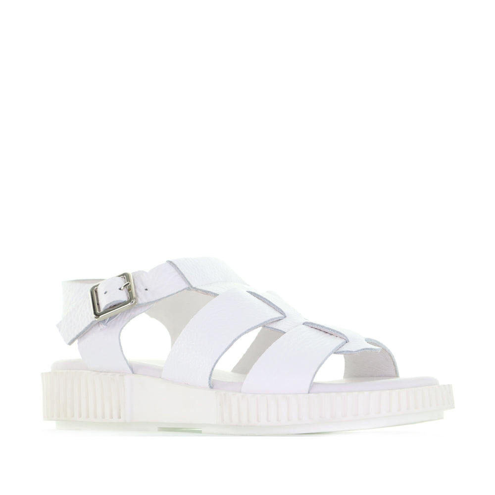 DJANGO & JULIETTE ITALA WHITE - Women Sandals - Collective Shoes 
