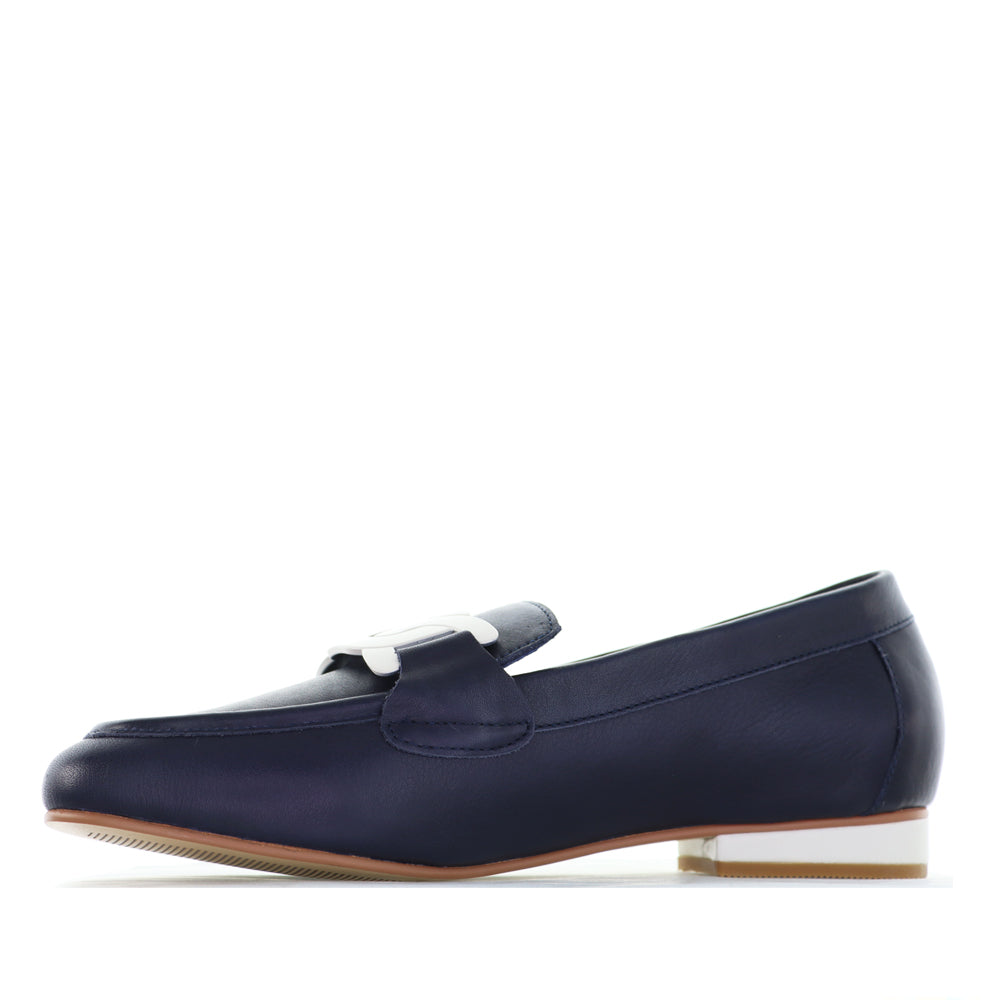 NAKED ARCHES JAP NAVY WHITE - Women Loafers - Collective Shoes 