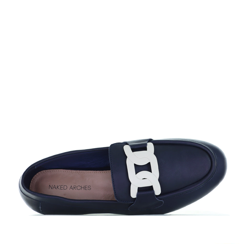 NAKED ARCHES JAP NAVY WHITE - Women Loafers - Collective Shoes 