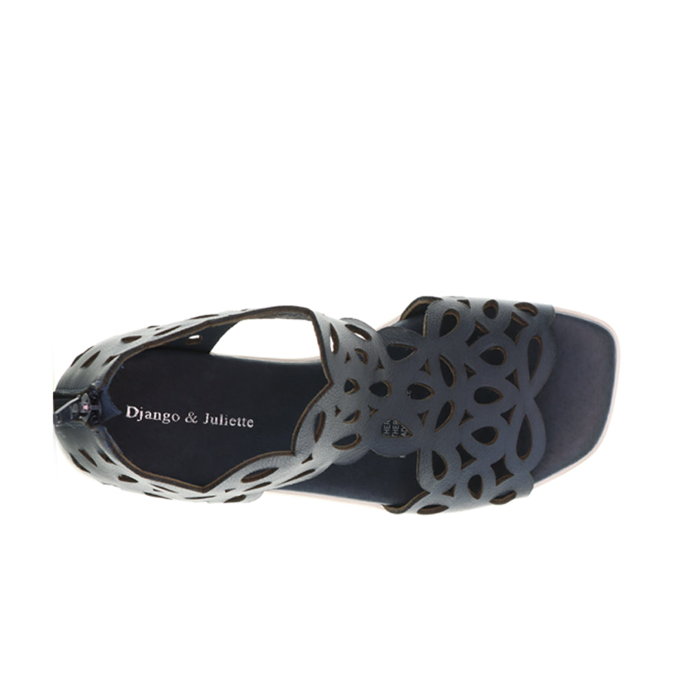 DJANGO & JULIETTE JELODYS NAVY - Women Sandals - Collective Shoes 