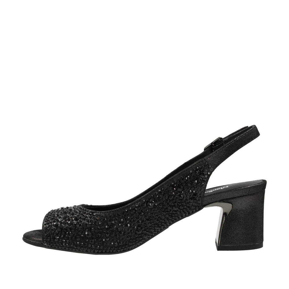 DJANGO & JULIETTE JUKES BLACK SHIMMER - Women Sandals - Collective Shoes 