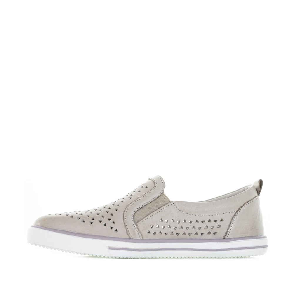 LE SANSA KAILA SILVER GREY - Women Slip On - Collective Shoes 
