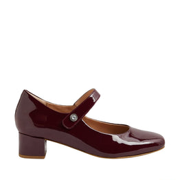 ZIERA KITTY BURGUNDY PATENT