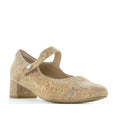 Load image into Gallery viewer, ZIERA KITTY TAUPE ROYAL PRINT - Women Heels - Collective Shoes 
