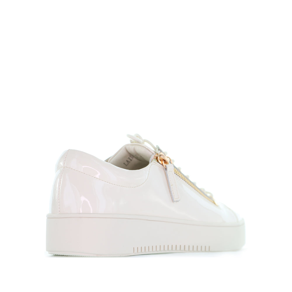 DJANGO & JULIETTE LAILA IVORY PATENT - Women Sneakers - Collective Shoes 