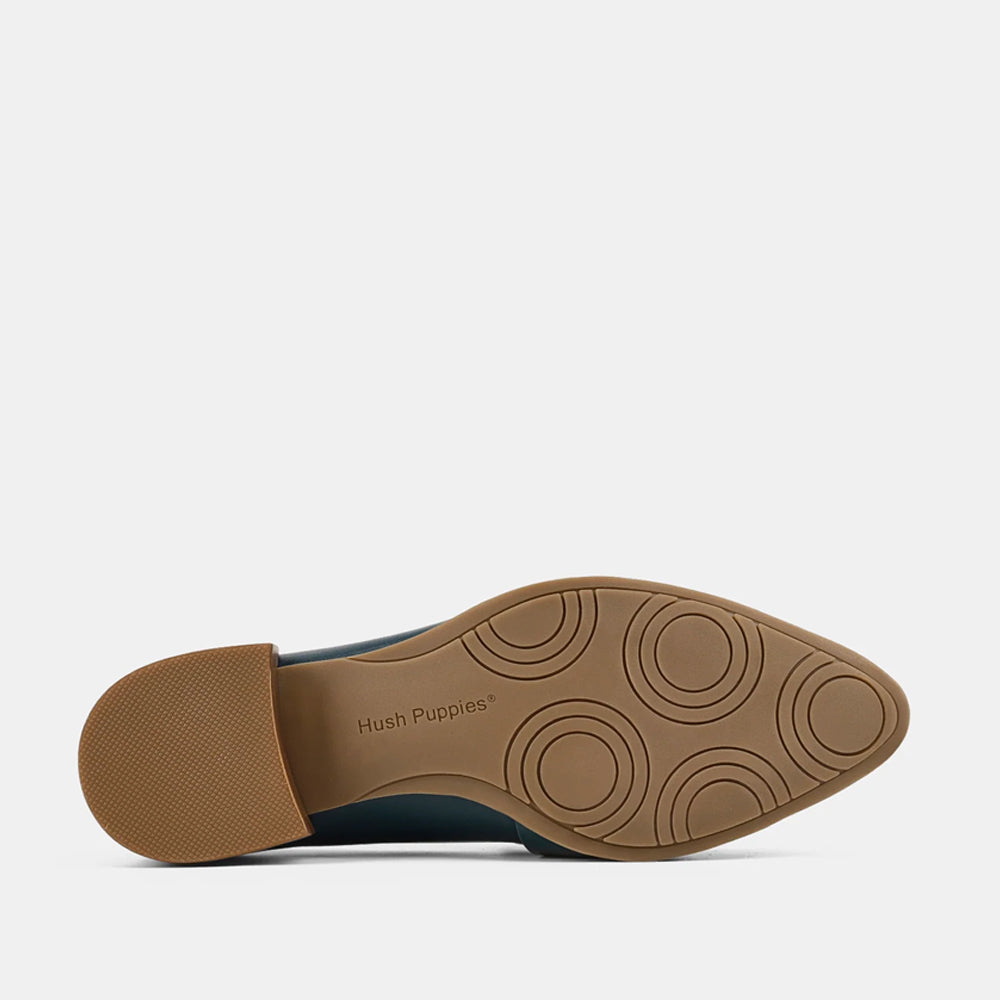 HUSH PUPPIES MAPLE TEAL/TEAL PATENT - Women Loafers - Collective Shoes 