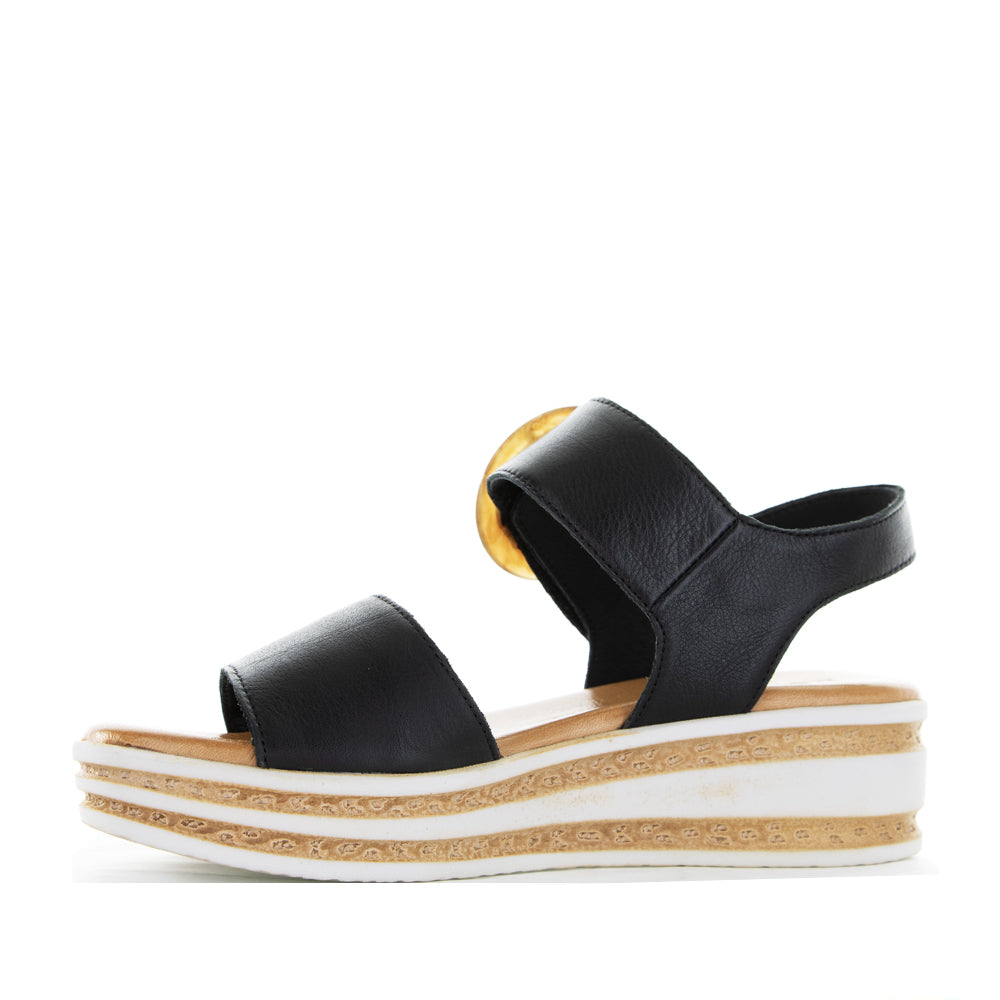 LE SANSA GUARD BLACK - Women Sandals - Collective Shoes 