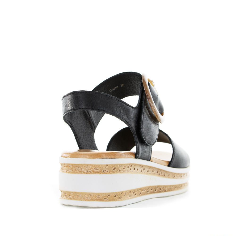 LE SANSA GUARD BLACK - Women Sandals - Collective Shoes 