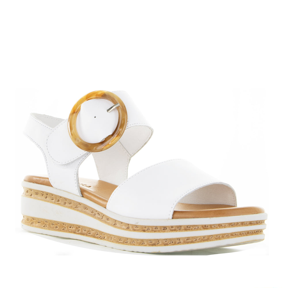 LE SANSA GUARD WHITE - Women Sandals - Collective Shoes 