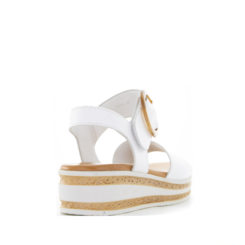LE SANSA GUARD WHITE - Women Sandals - Collective Shoes 