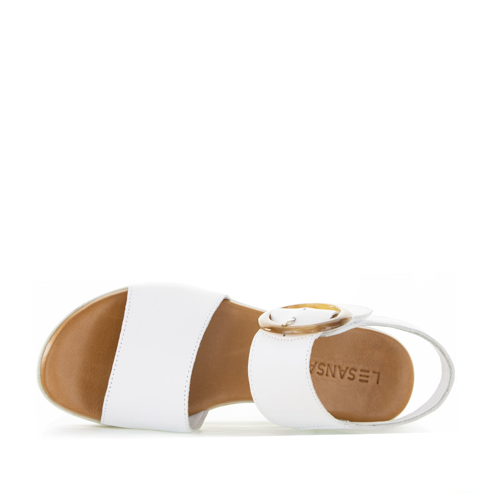 LE SANSA GUARD WHITE - Women Sandals - Collective Shoes 