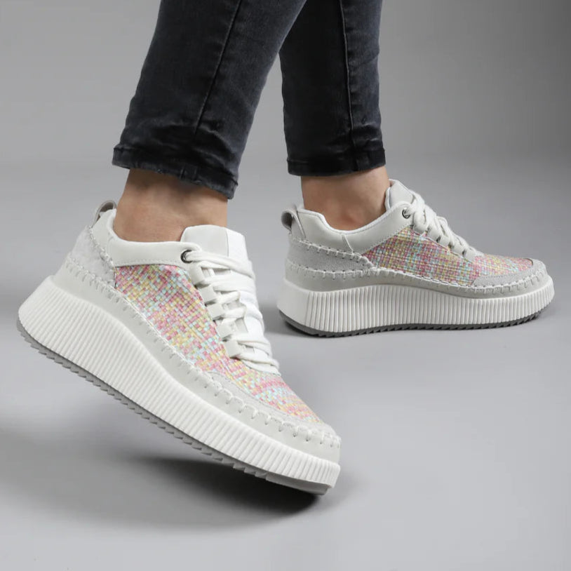 LE SANSA DONN BEIGE MULTI - Women sneakers - Collective Shoes 