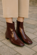 Load image into Gallery viewer, LE SANSA SASHA MERLOT PATENT - Women Boots - Collective Shoes 
