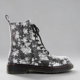 LE SANSA DEPTH BLACK FLORAL - Women Boots - Collective Shoes 