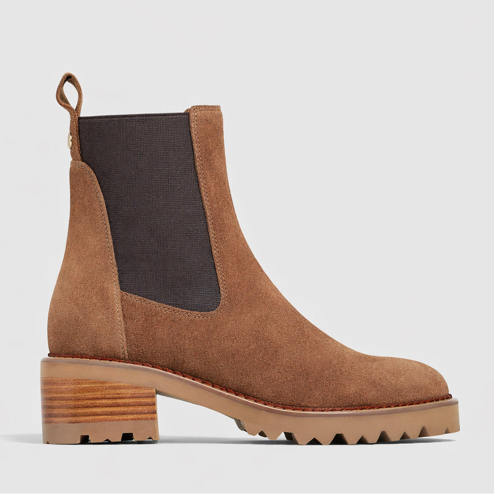 EOS LINEAR PECAN SUEDE - Women Boots - Collective Shoes 