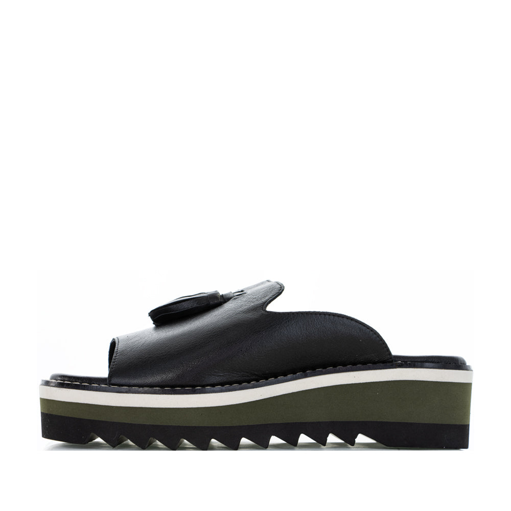 LE SANSA LUXE BLACK - Women Slip On - Collective Shoes 