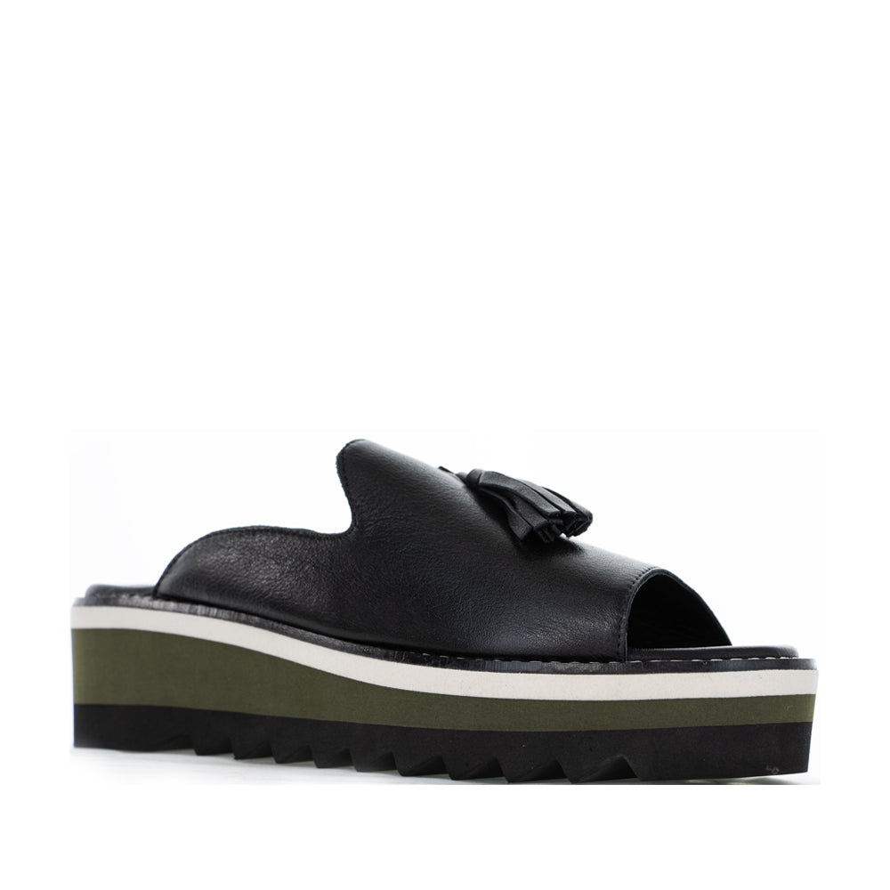 LE SANSA LUXE BLACK - Women Slip On - Collective Shoes 