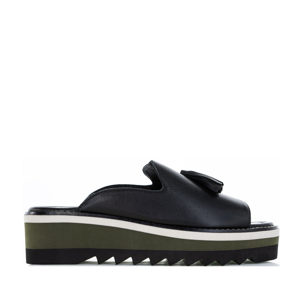 LE SANSA LUXE BLACK - Women Slip On - Collective Shoes 