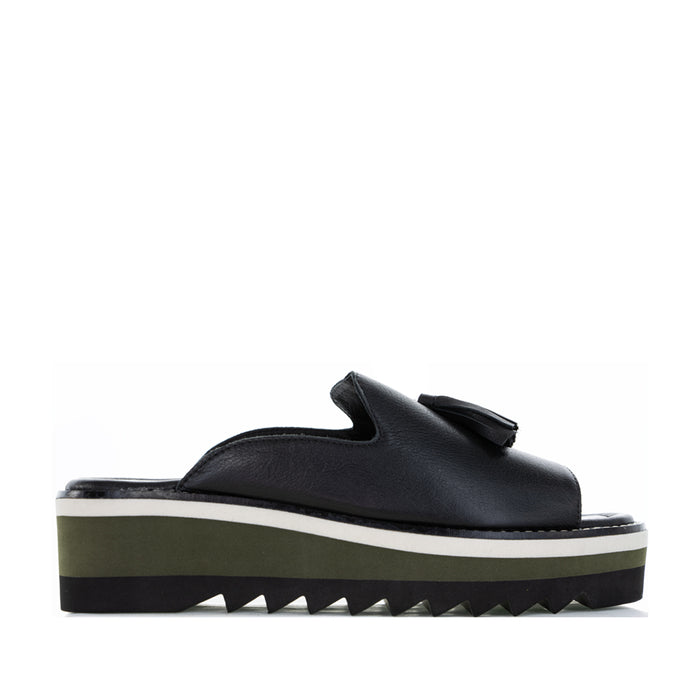 LE SANSA LUXE BLACK - Women Slip On - Collective Shoes 