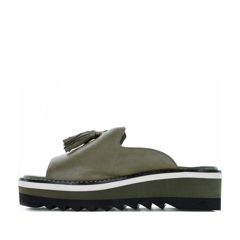 LE SANSA LUXE OLIVE - Women Slip On - Collective Shoes 