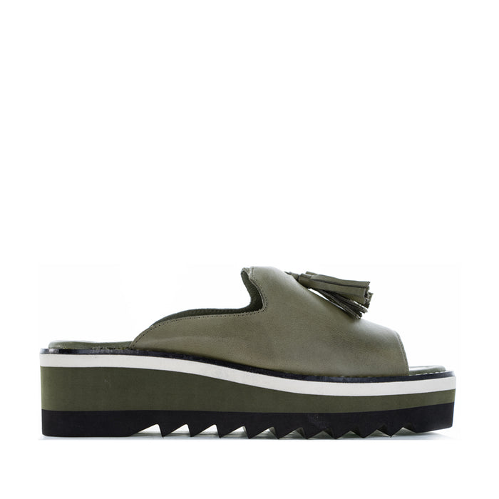 LE SANSA LUXE OLIVE - Women Slip On - Collective Shoes 