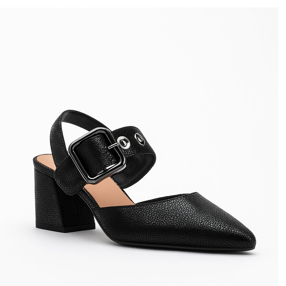 DJANGO & JULIETTE MAGALY BLACK SPECKLE - Women Sandals - Collective Shoes 