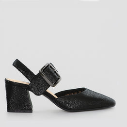 DJANGO & JULIETTE MAGALY BLACK SPECKLE - Women Sandals - Collective Shoes 