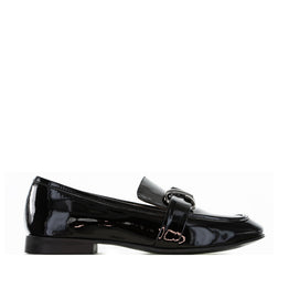 MILA RAINE MAJOR BLACK PATENT - Women Loafers - Collective Shoes 