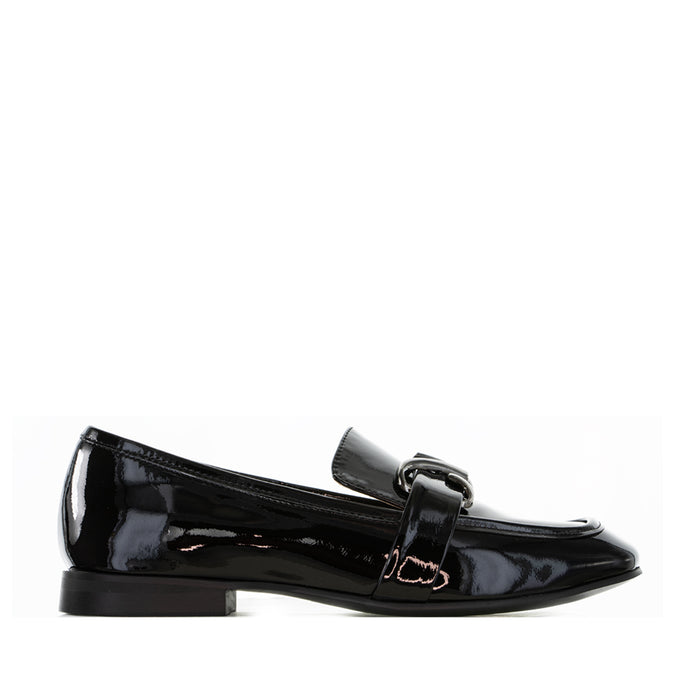 MILA RAINE MAJOR BLACK PATENT - Women Loafers - Collective Shoes 