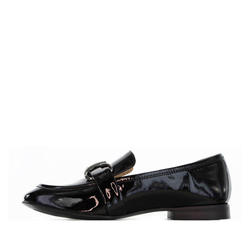 MILA RAINE MAJOR BLACK PATENT - Women Loafers - Collective Shoes 
