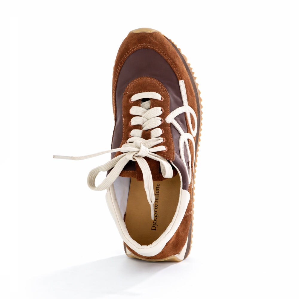 DJANGO & JULIETTE MECCO CHOCO ALMOND - Women Sneakers - Collective Shoes 