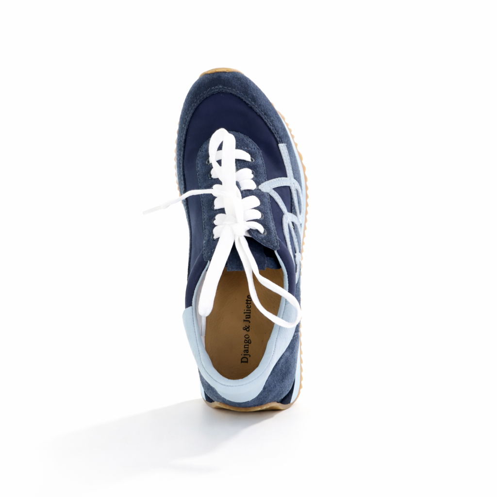 DJANGO & JULIETTE MECCO NAVY DENIM - Women Sneakers - Collective Shoes 