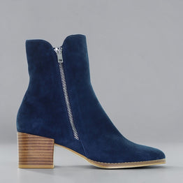 DJANGO & JULIETTE MOCKUP MARINE SUDE - Women Boots - Collective Shoes 